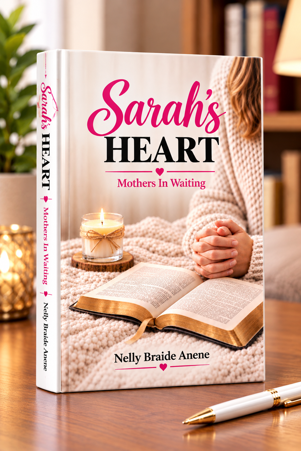 Sarah’s Heart: Mothers in Waiting book mockup